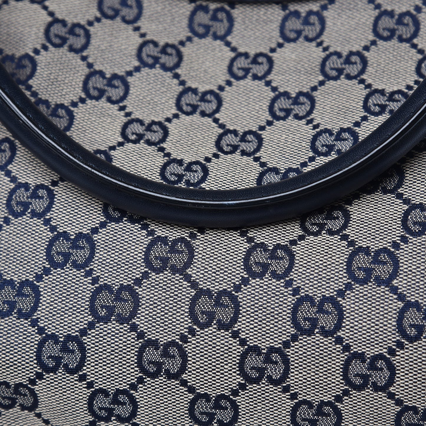 Monogram Calfskin Large Sukey Tote Beige Blue
