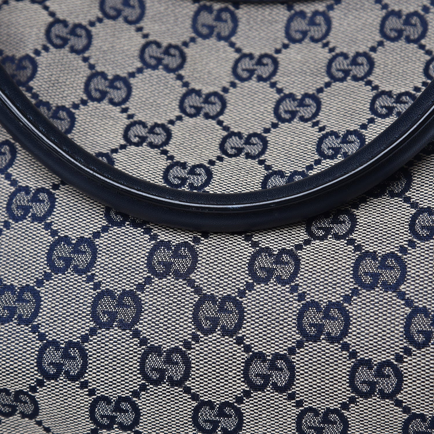 Gucci Monogram Calfskin Large Sukey Tote Beige Blue 10 of 10