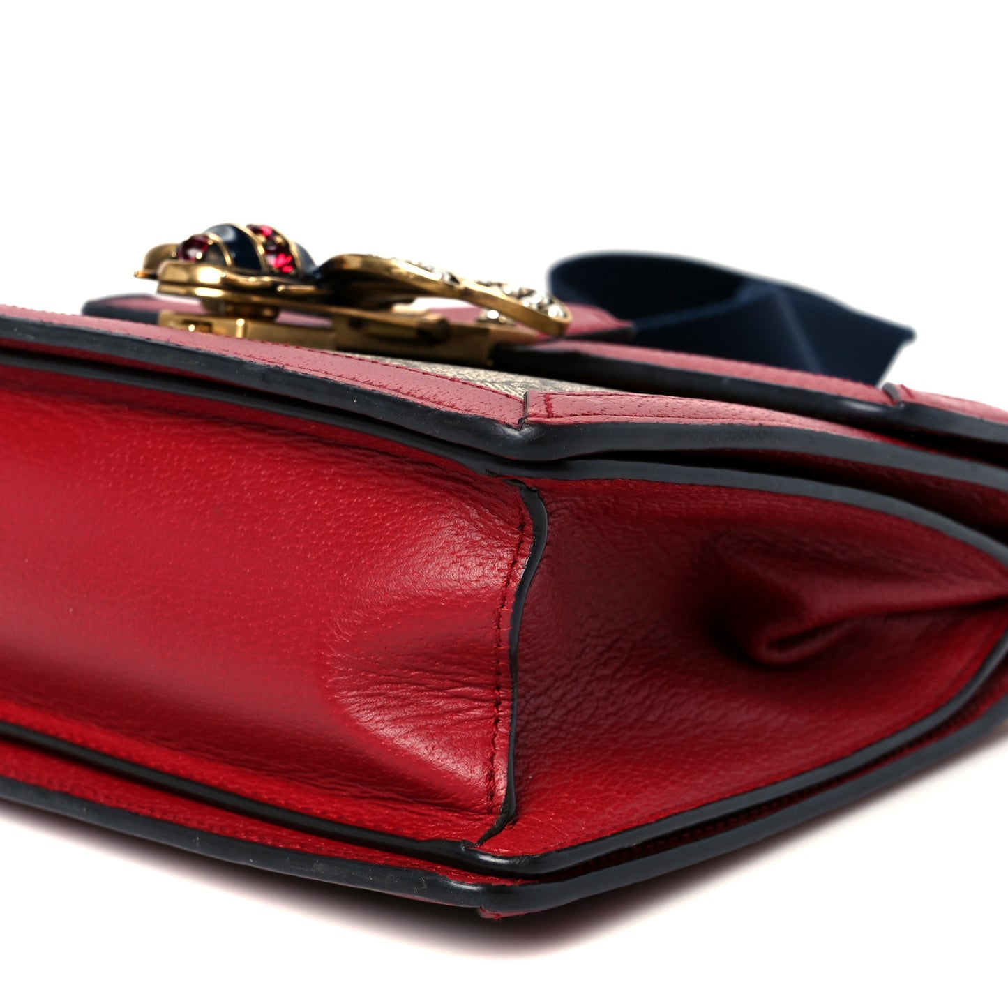 GG Supreme Monogram Small Queen Margaret Top Handle Bag Red