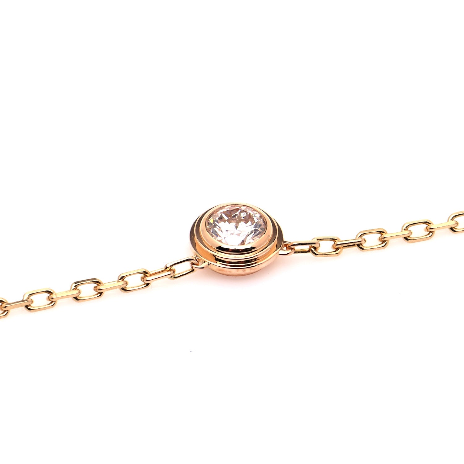 Cartier 18K Pink Gold Diamond LM D'Amour Pendant Necklace 4 of 6