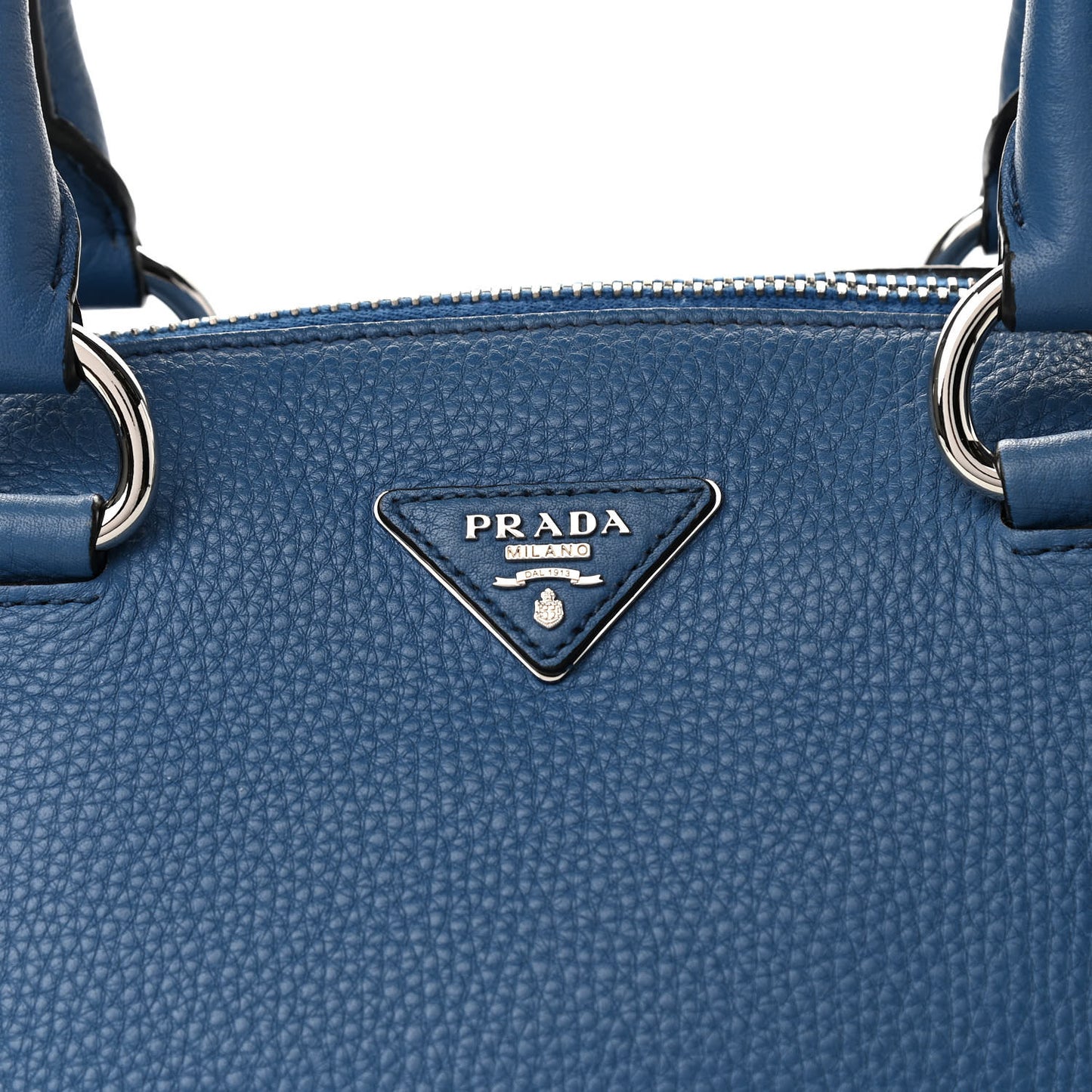 Vitello Daino Double Handle Satchel Inchiostro