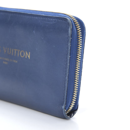 Louis Vuitton Supple Calfskin Paname Flight Zippy Wallet Blue 11 of 15