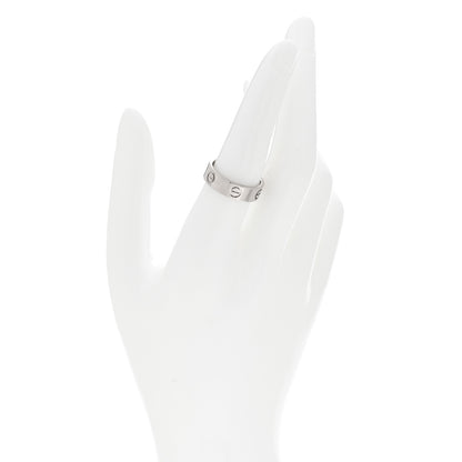Cartier 18K White Gold 5.5mm LOVE Ring 55 7.25 2 of 4