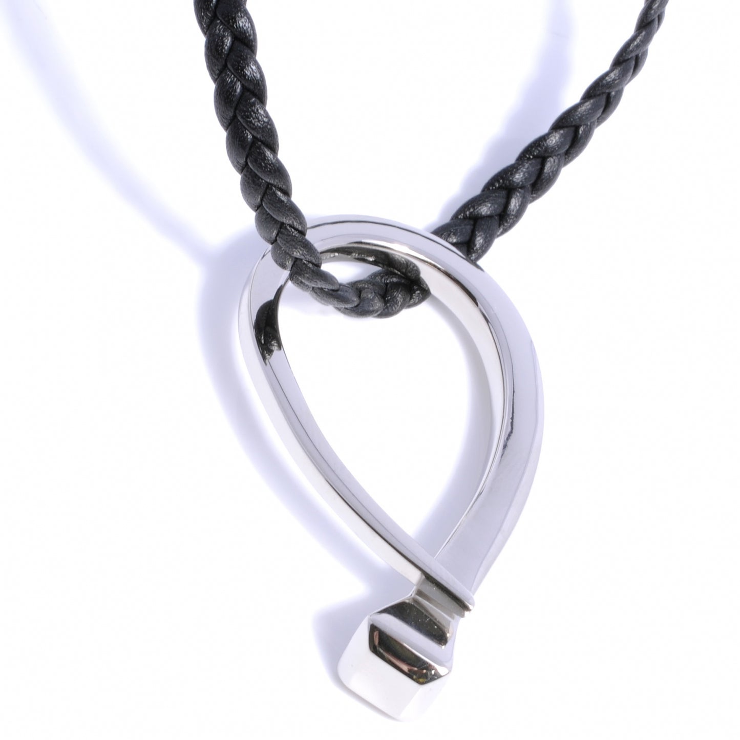 Sterling Silver Rope Chiodo Nail Necklace