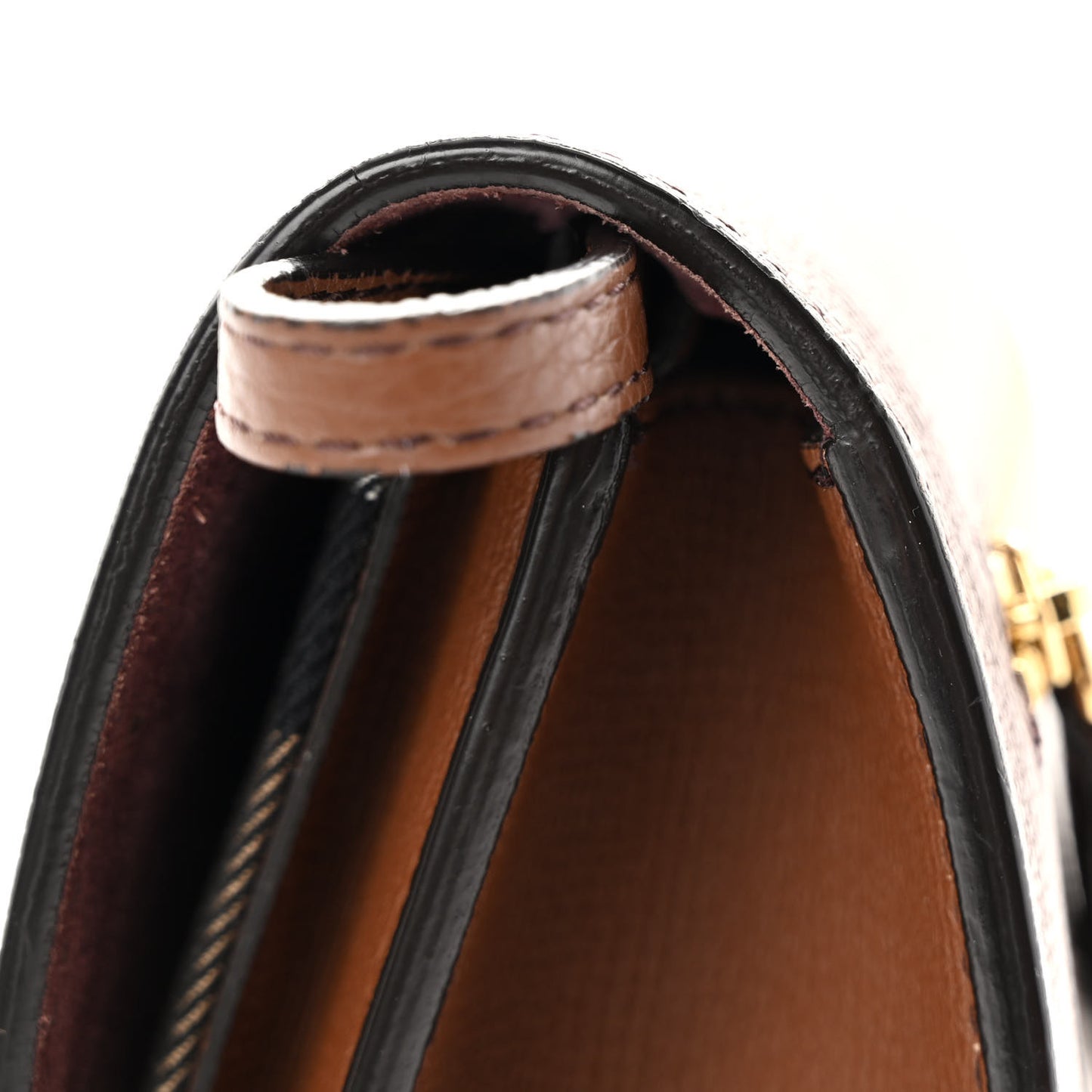 Derby Calfskin House Check Small Macken Crossbody Bag Tan