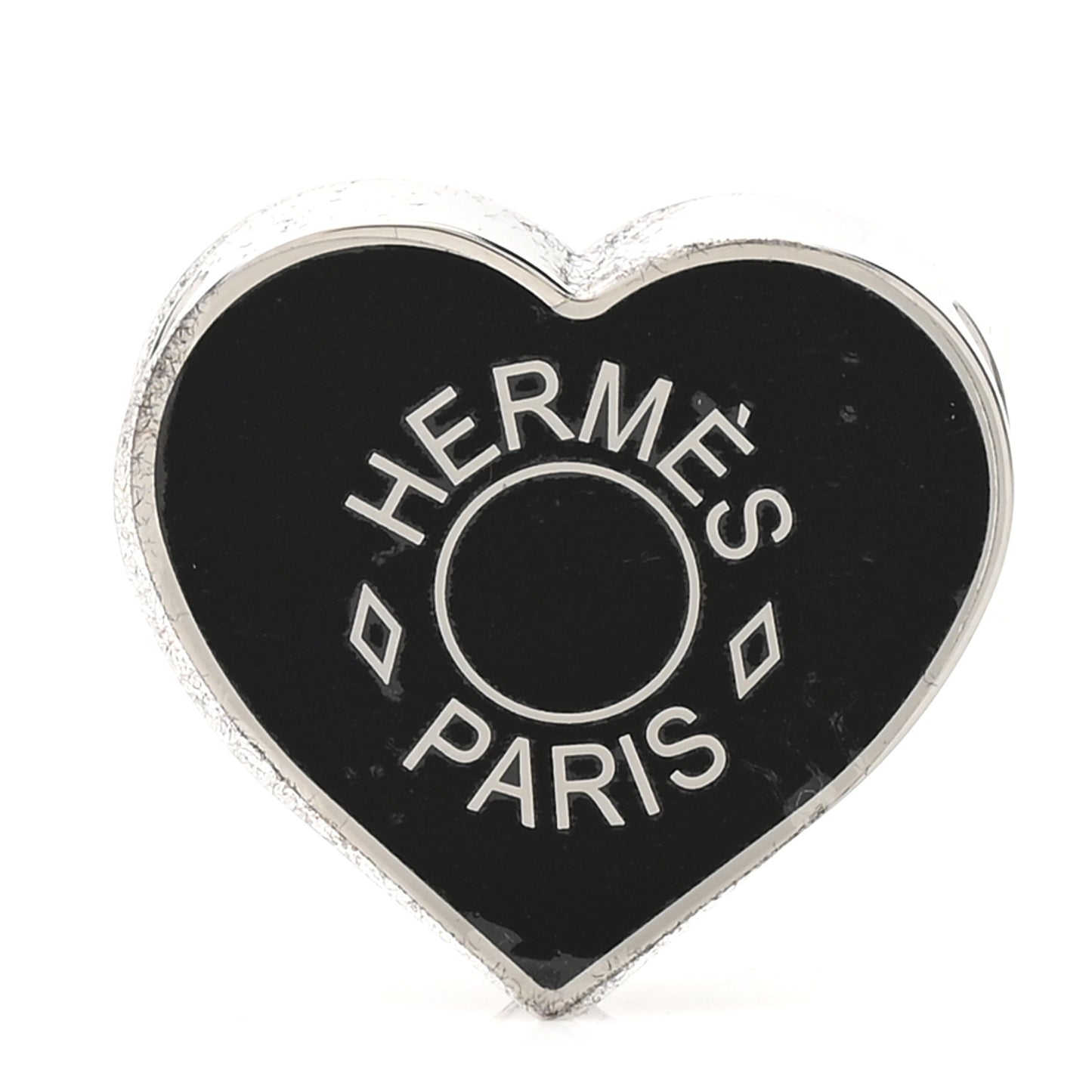 Palladium Coeur Scarf Ring Black