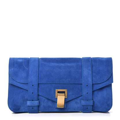 Proenza Schouler Suede PS1 Pochette Clutch Royal Blue 1 of 11