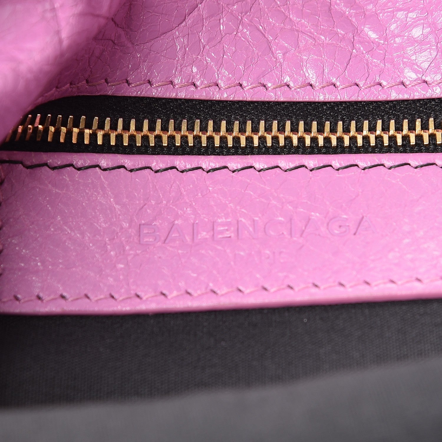 Balenciaga Agneau Giant 12 Gold Hardware Envelope Strap Clutch Rose Berlingot 6 of 12