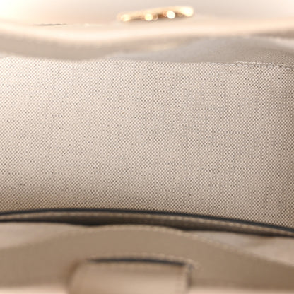 Gucci GG Supreme Monogram Textured Dollar Calfskin Web Small Ophidia Bucket Shoulder Bag Beige Mystic White Oatmeal 5 of 11