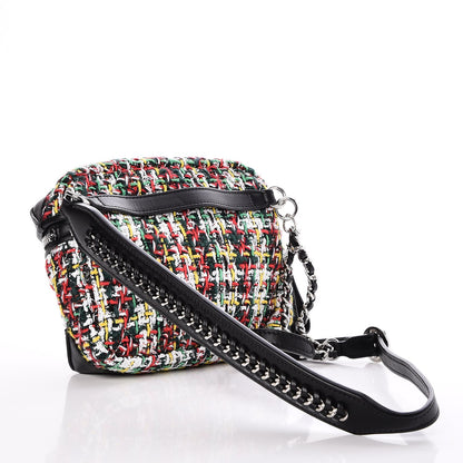 Chanel Tweed Calfskin Waist Bag Black Multicolor 4 of 10
