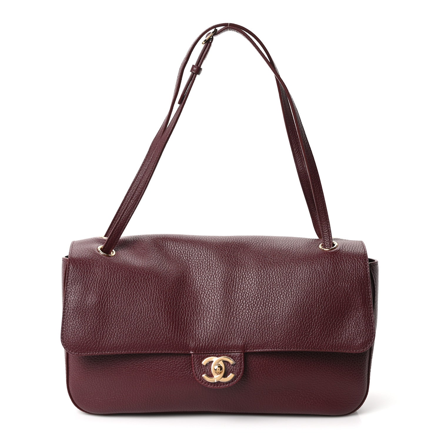 Chanel Grained Calfskin Small Souplissimo Maxi Flap Burgundy 1 of 11