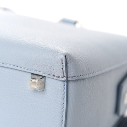 MCM Grained Calfskin Medium Ella Boston Sky Blue 9 of 10