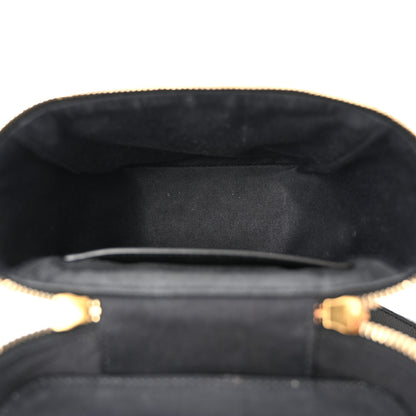 Saint Laurent Grain de Poudre Quilted 80's Vanity Bag Black 5 of 10