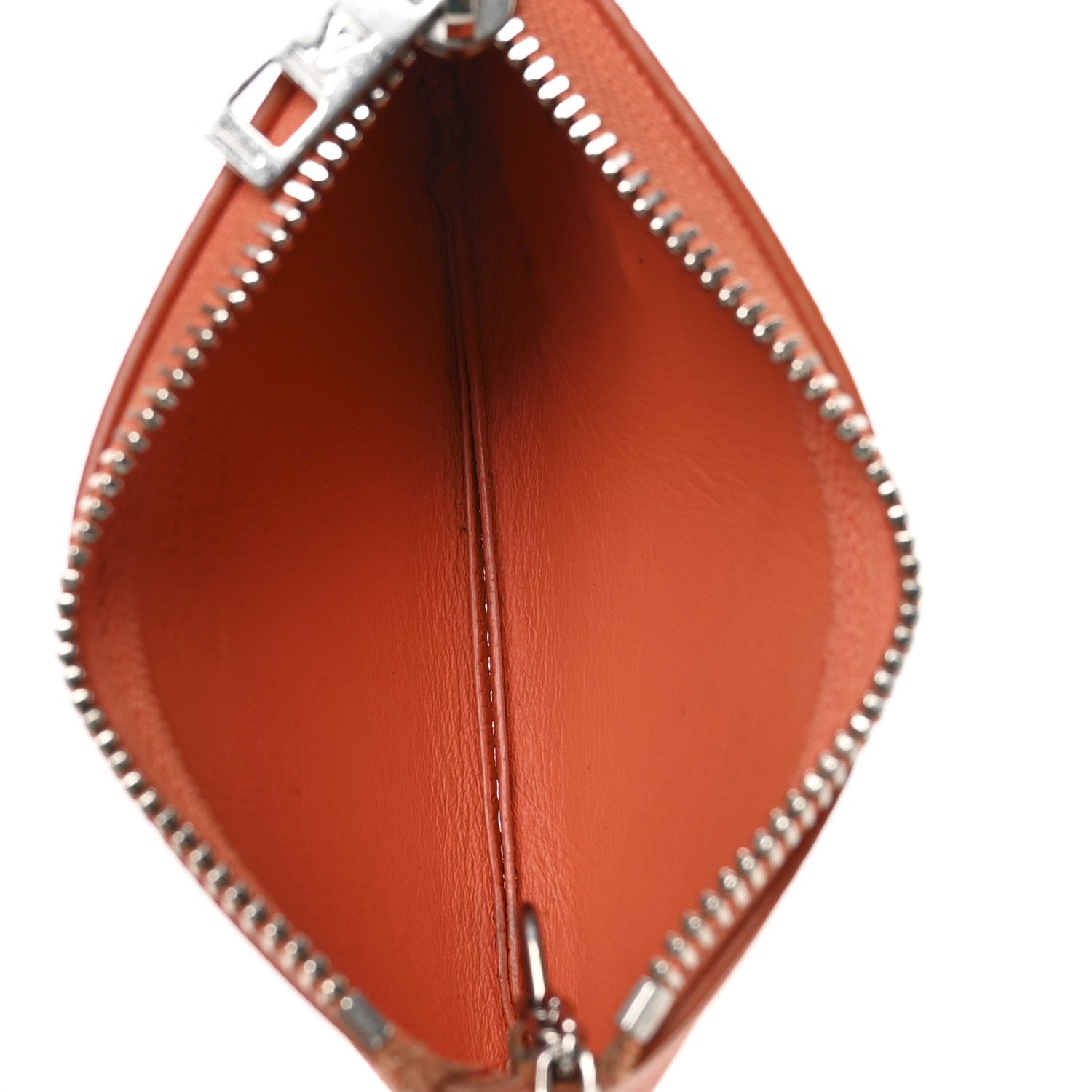 Louis Vuitton Grained Calfskin Aerogram Key Pouch Orange 5 of 8