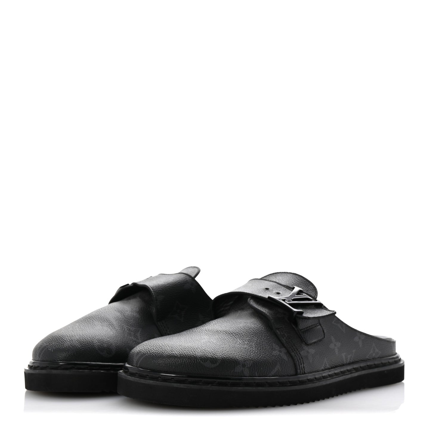 Monogram Eclipse LV Easy Mens Mule 8 Black