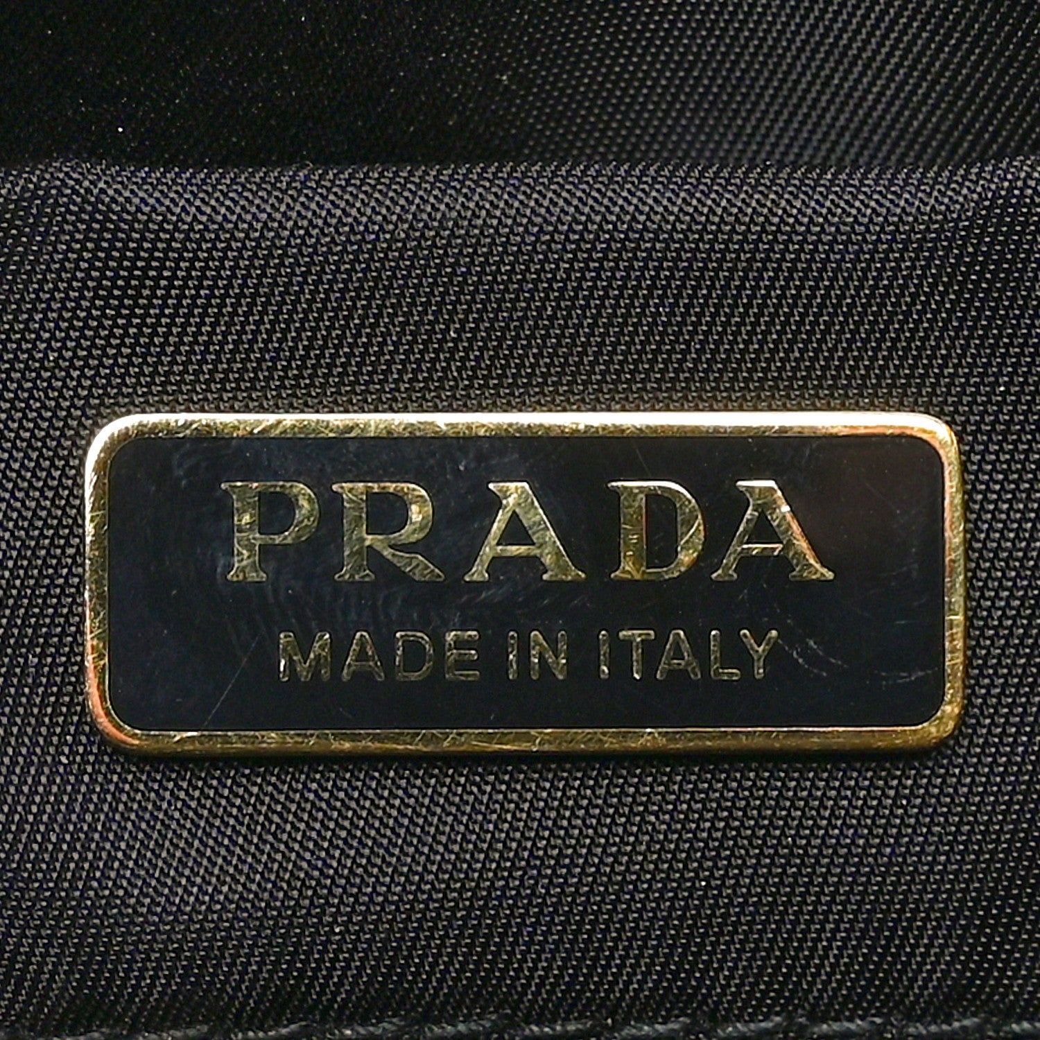 Prada Tessuto Nylon Crystal Chain Flap Shoulder Bag Black 6 of 9