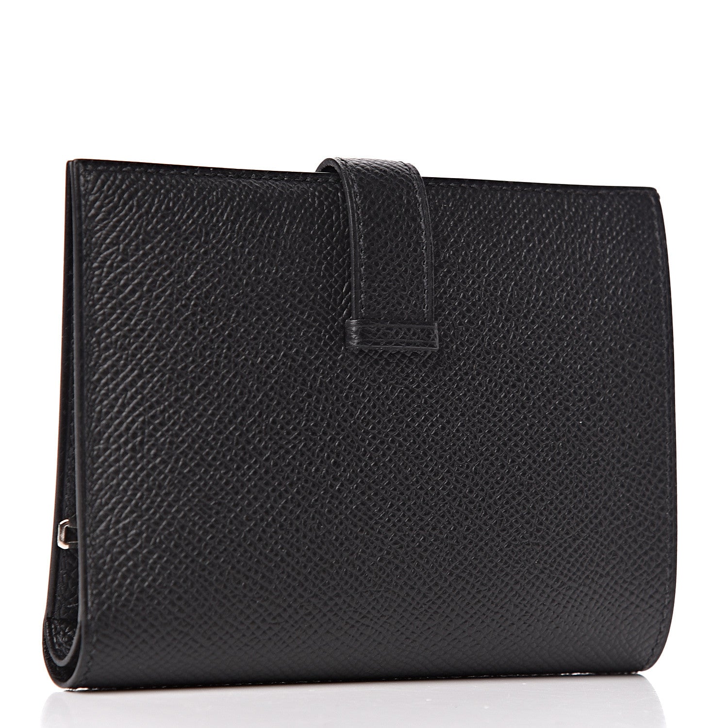 Hermes Epsom Bearn Compact Wallet Black 3 of 7
