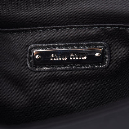 Miu Miu Tessuto Matelasse Delice Miu Logo Bag Black 6 of 9