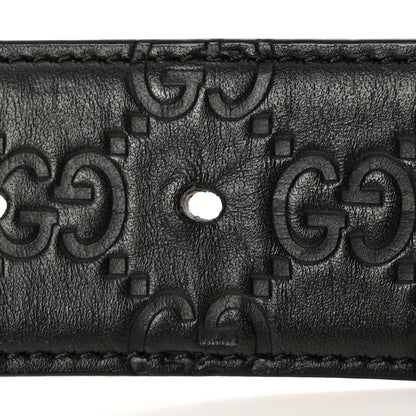 Gucci Guccissima Signature Interlocking G 40mm Belt 85 34 Black 8 of 8
