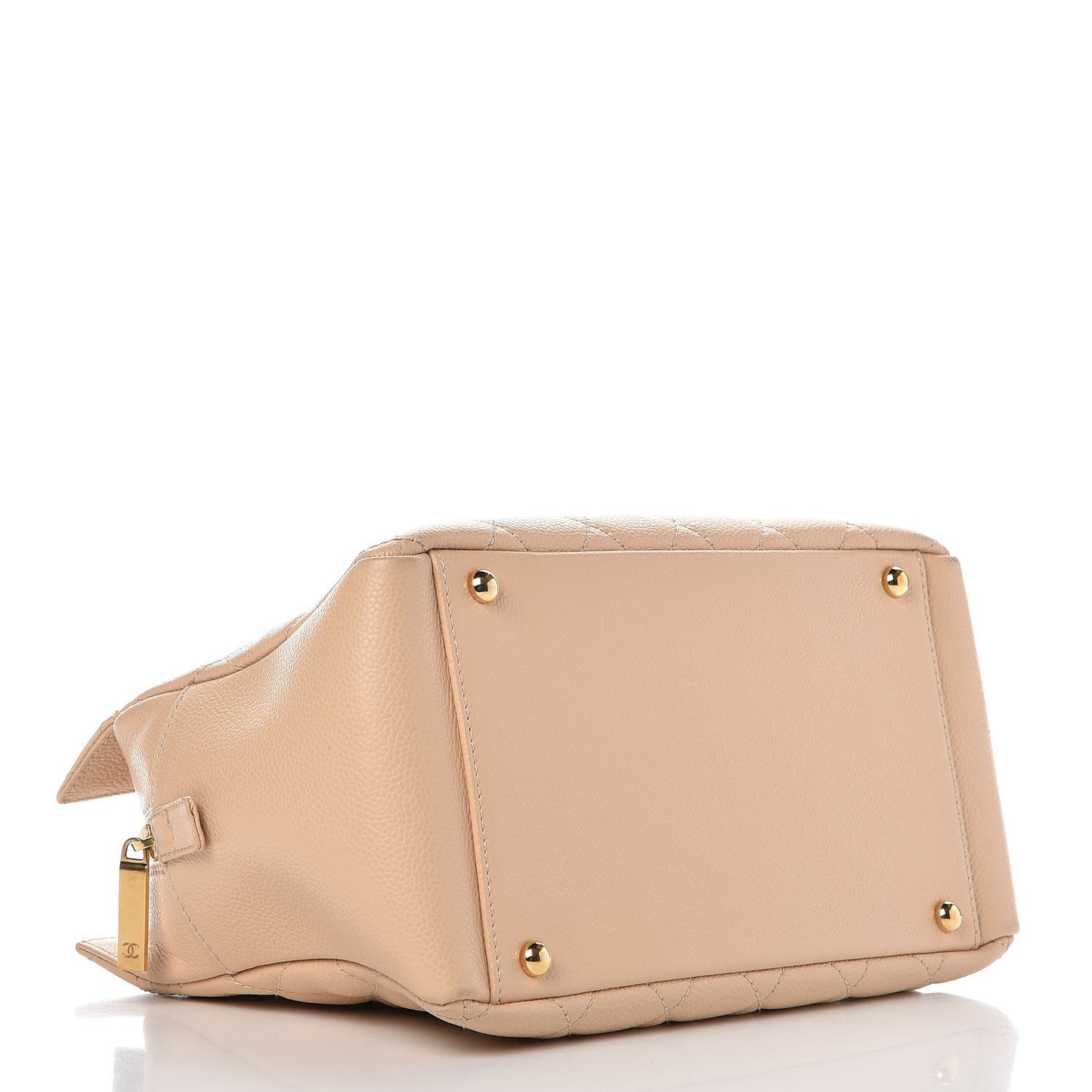 Caviar Quilted Petit Timeless Tote PTT Beige
