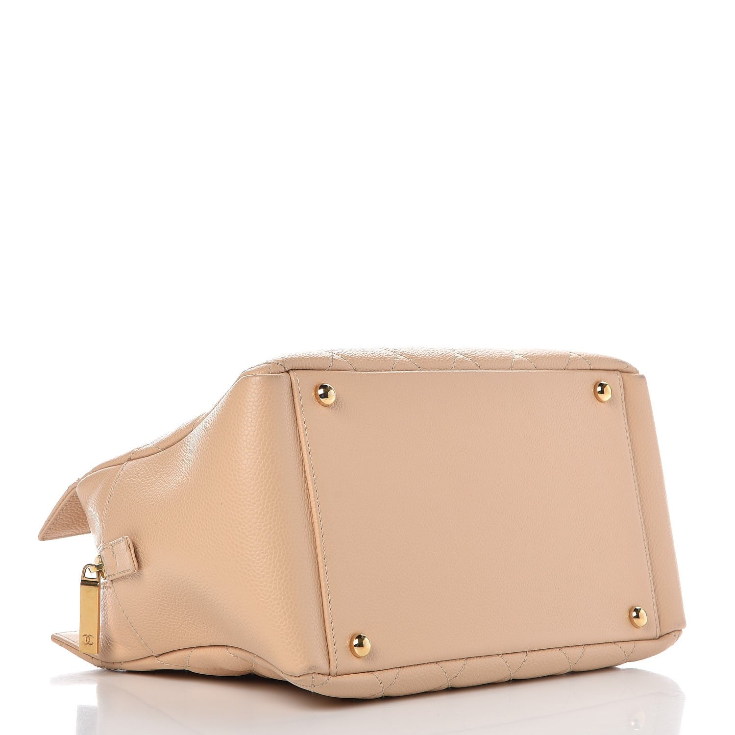 Chanel Caviar Quilted Petit Timeless Tote PTT Beige 4 of 10