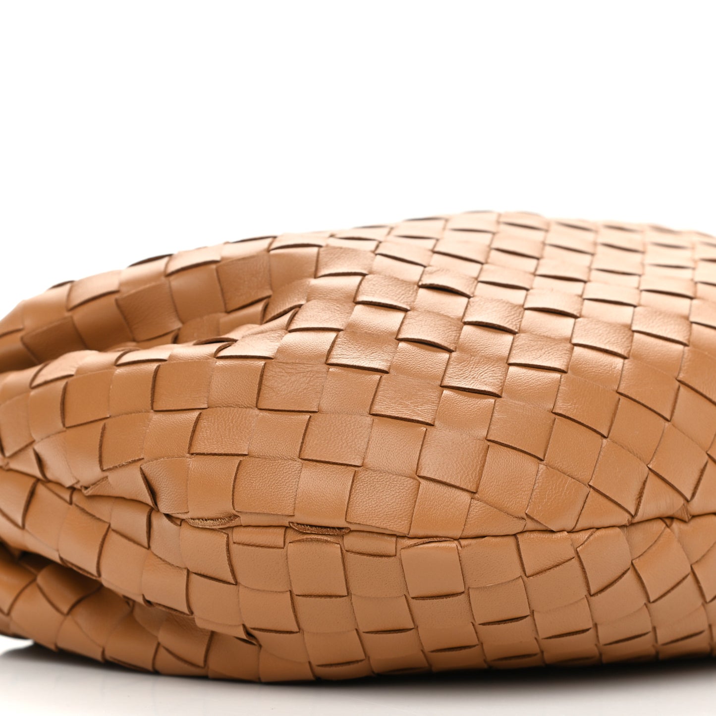 Nappa Intrecciato Teen Jodie Hobo Caramel