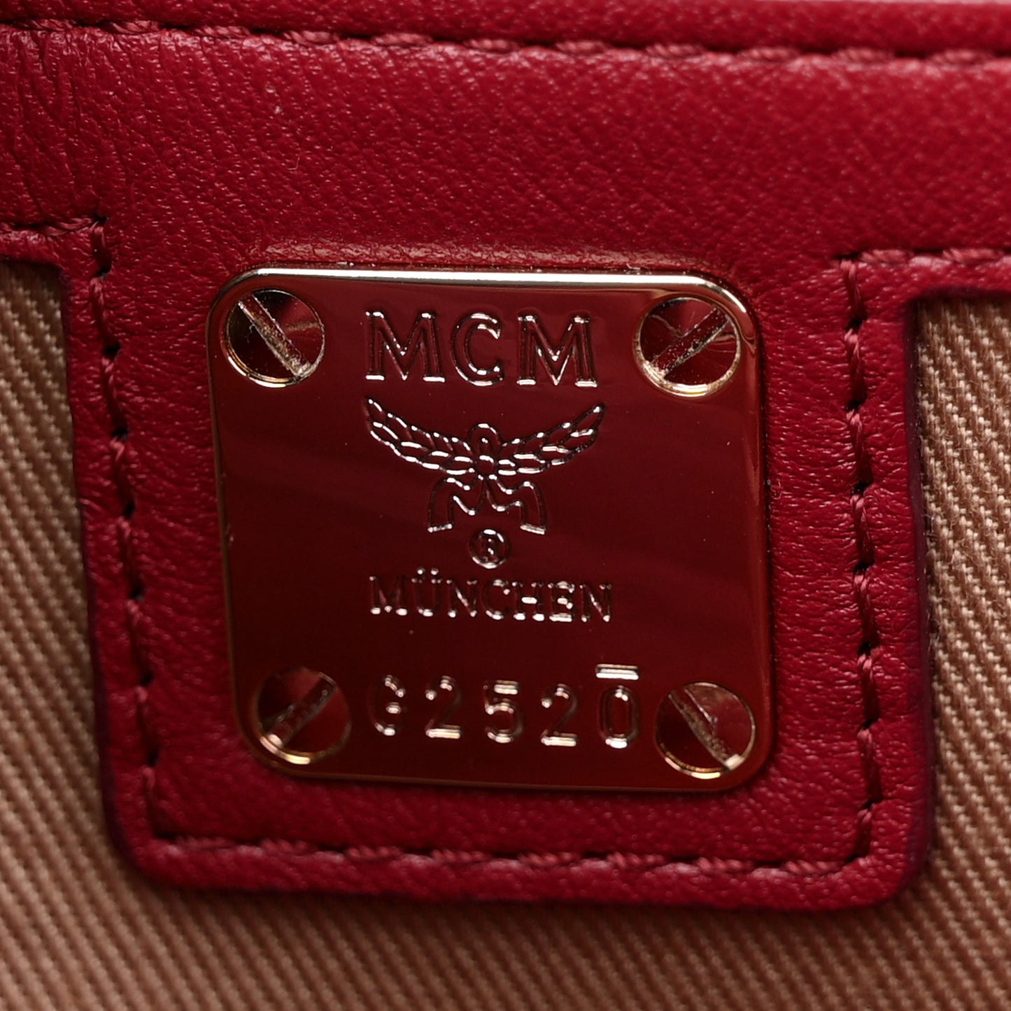 Calfskin Ottomar Monogram Medium Millie Crossbody Bag Ruby Red