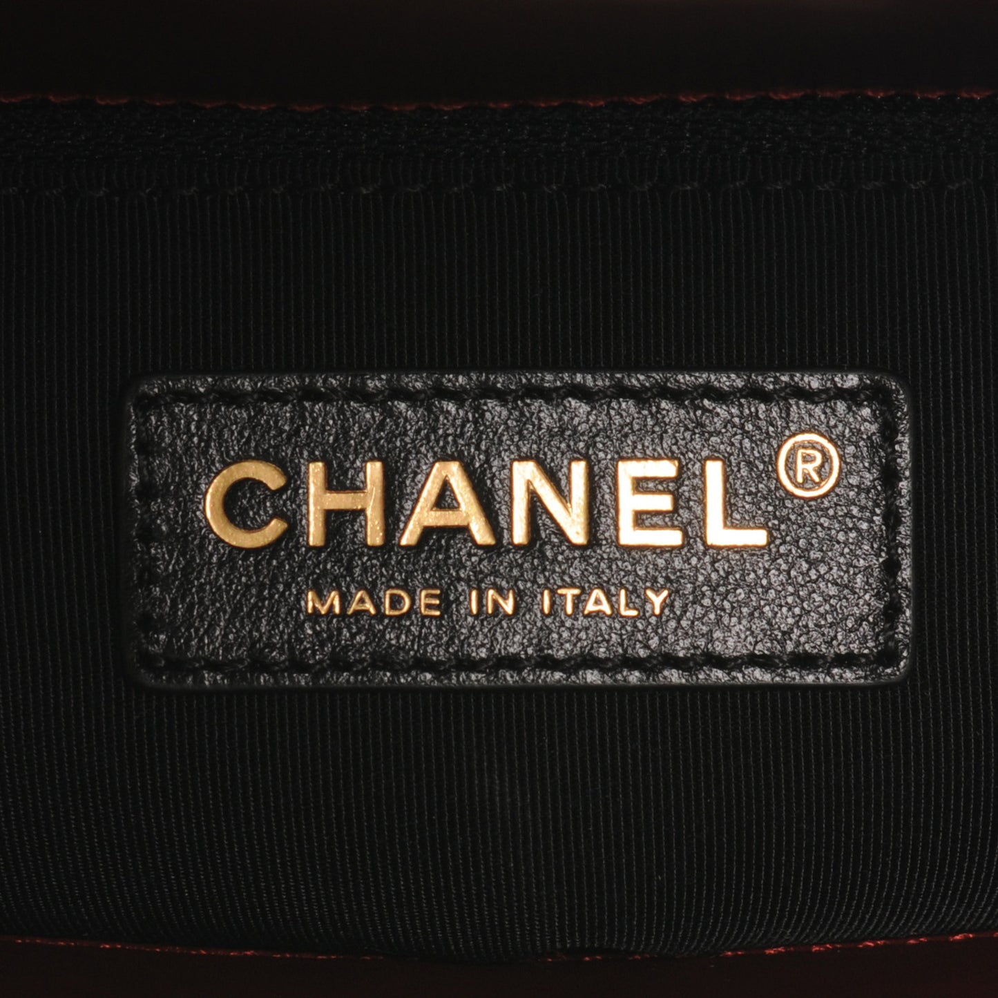 Glazed Calfskin Boy Tote Red