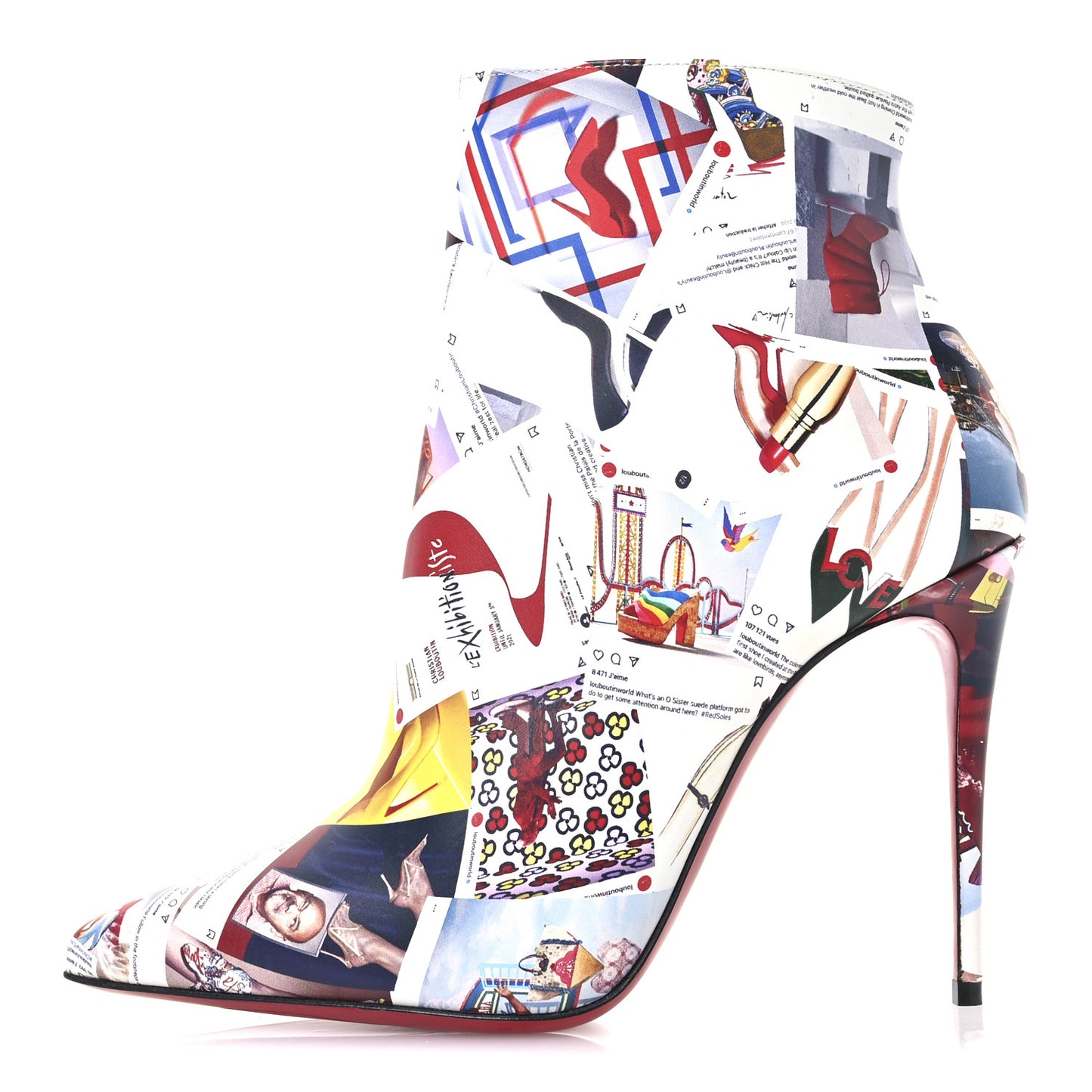 Calfskin Collage So Kate Booty 100 Ankle Boots 36.5 Multicolor