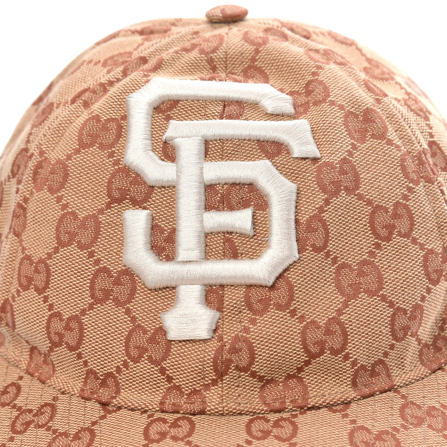 Gucci X MLB Monogram SF Giants Baseball Hat M Beige Ruggine 5 of 7