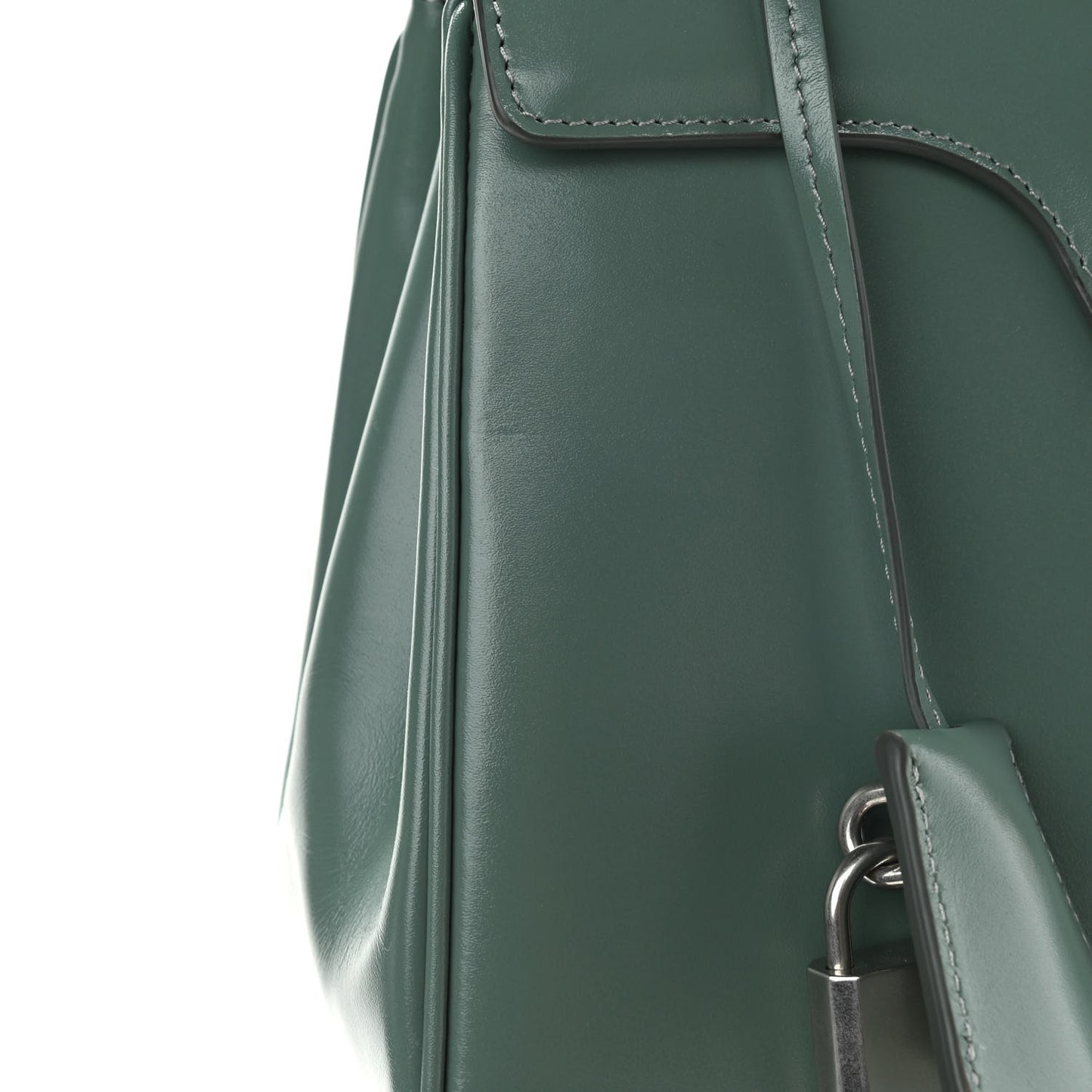 Satinated Calfskin Small 16 Top Handle Bag Celadon