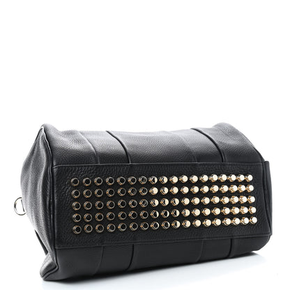 Alexander Wang Pebbled Lambskin Rocco Black Pale Gold Hardware 3 of 7