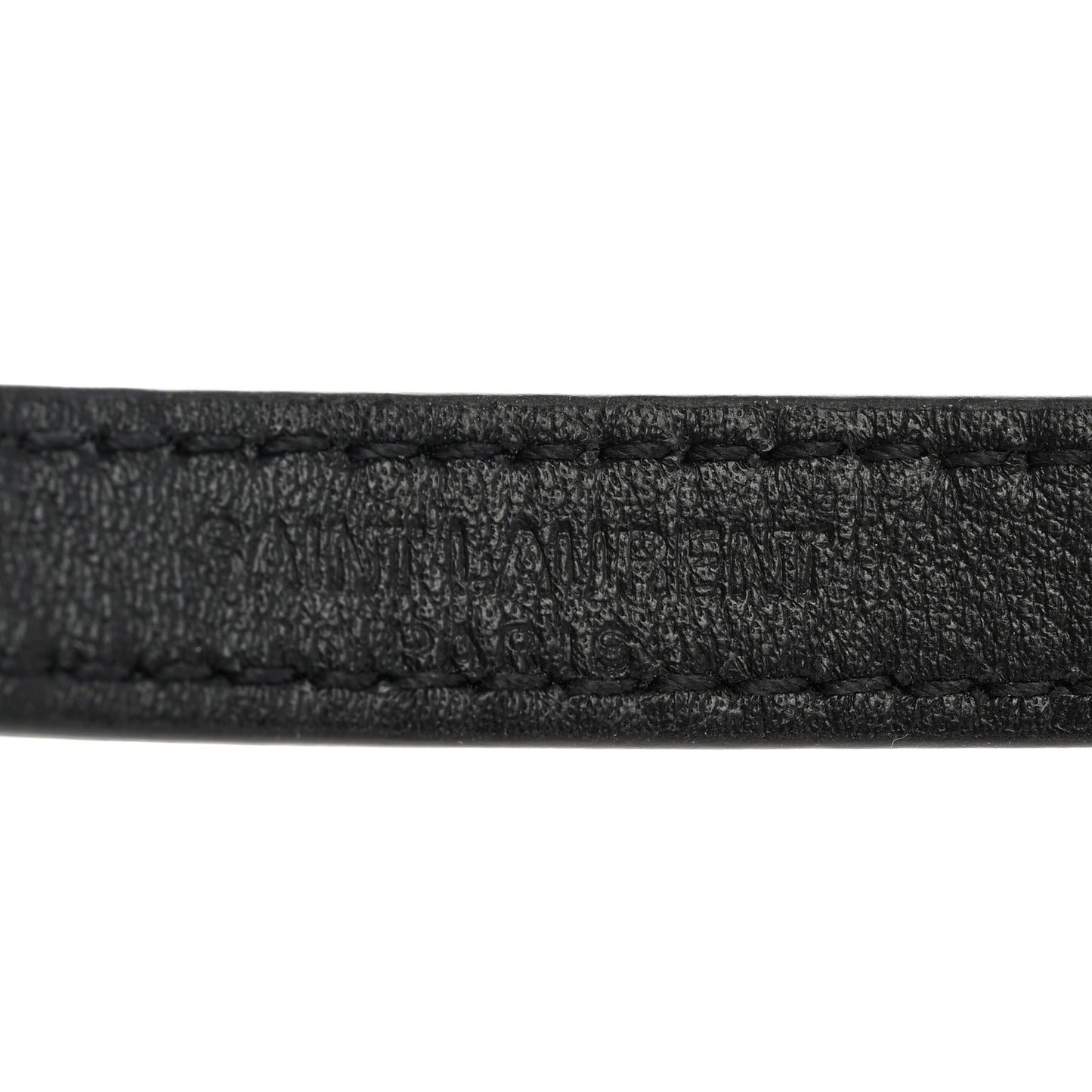 Calfskin Opyum Double Wrap Bracelet Black
