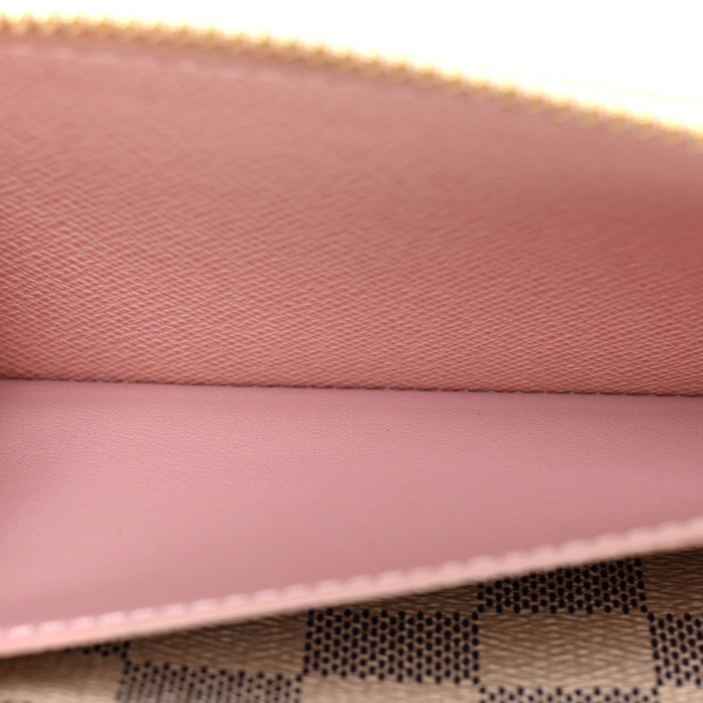 Damier Azur Clemence Wallet Rose Ballerine