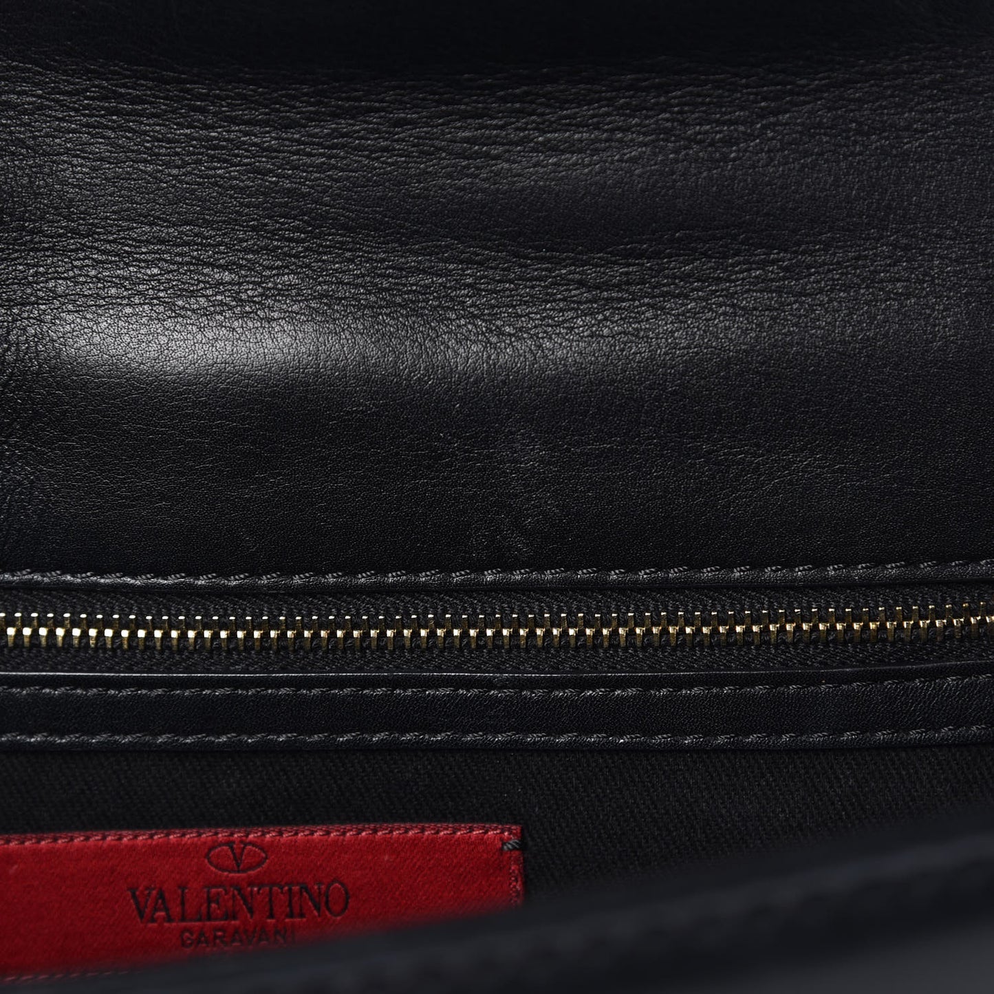 Vitello Medium Glam Lock Rockstud Flap Black