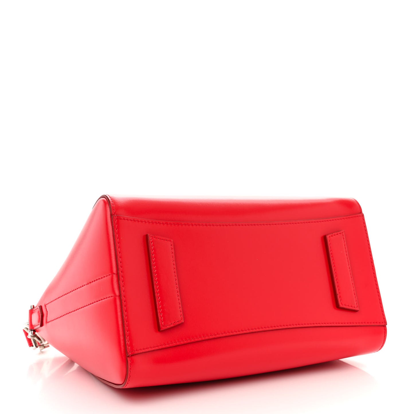 Shiny Lord Calfskin Small Antigona Medium Red
