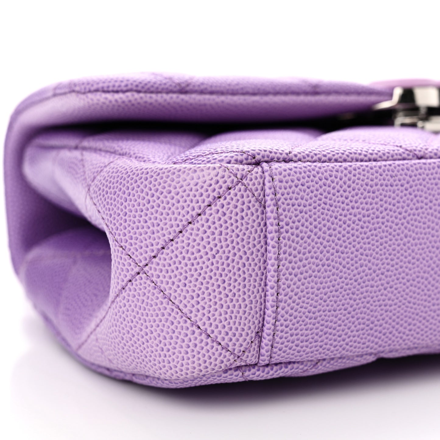 Shaded Caviar Quilted My Everything Small Flap Purple Light Purple