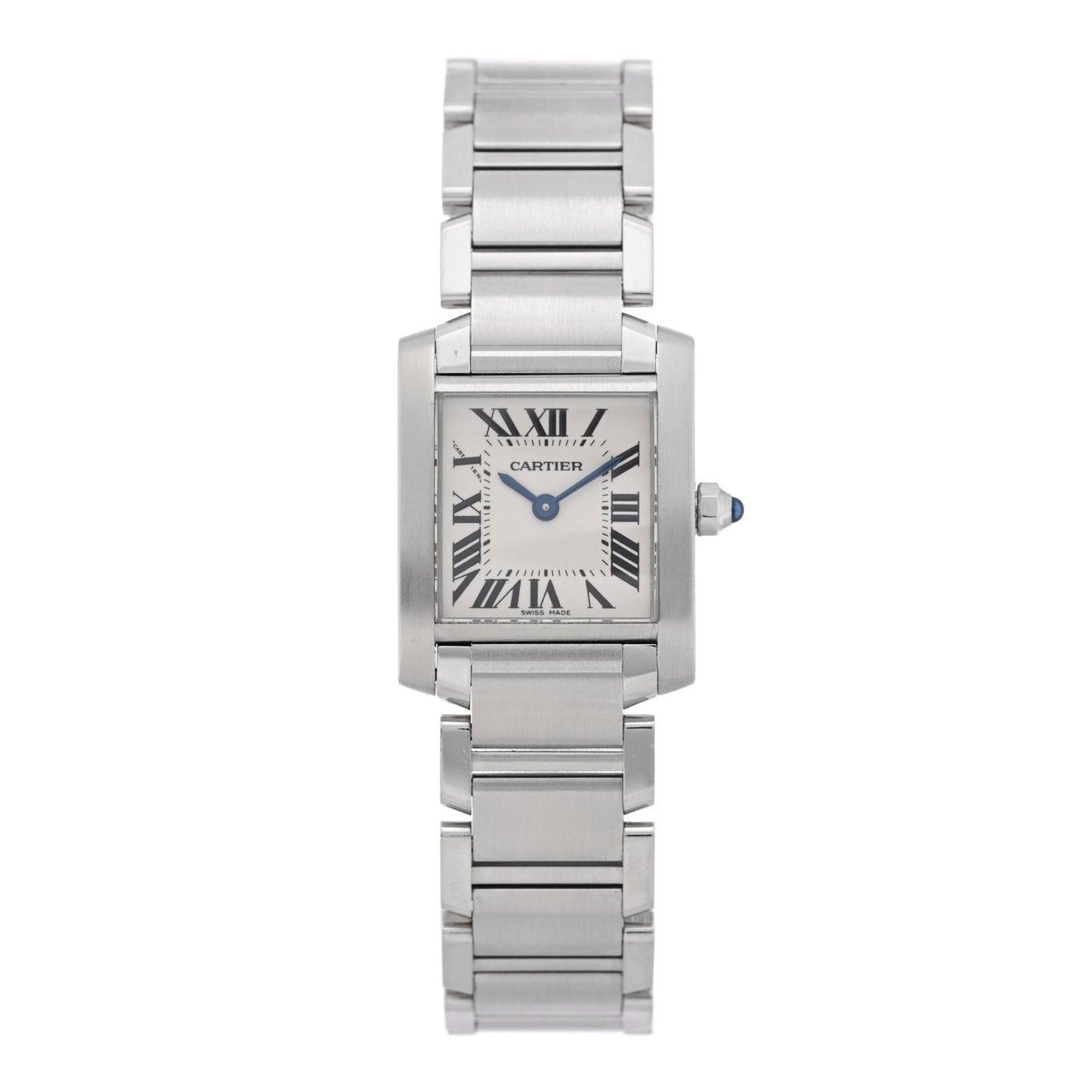 Stainless Steel 20mm Tank Francaise Quartz Watch