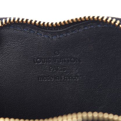 Louis Vuitton Vernis Leopard Coeur Heart Coin Purse Blue Infini 6 of 8