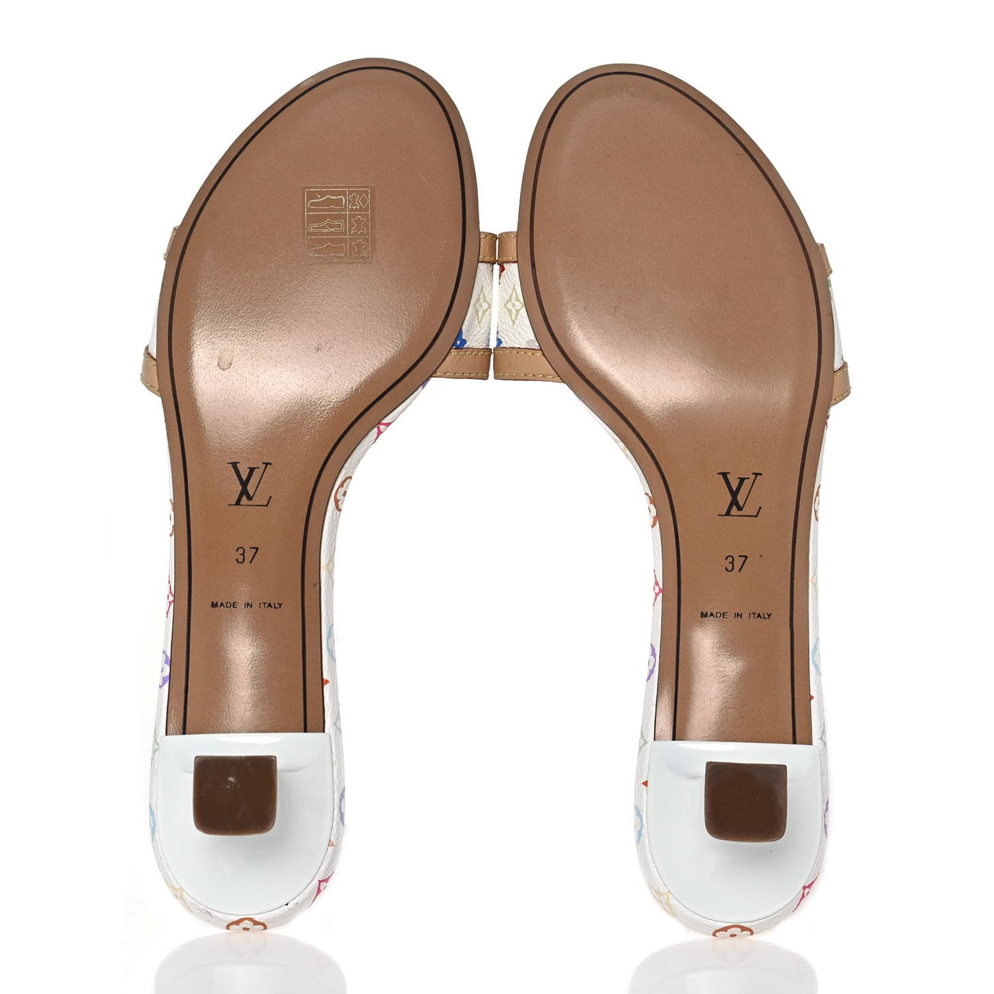 Monogram Multicolor Sandals White 37