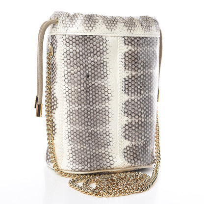 Gucci Snakeskin Mini Zumi Bucket Bag Grey 3 of 11