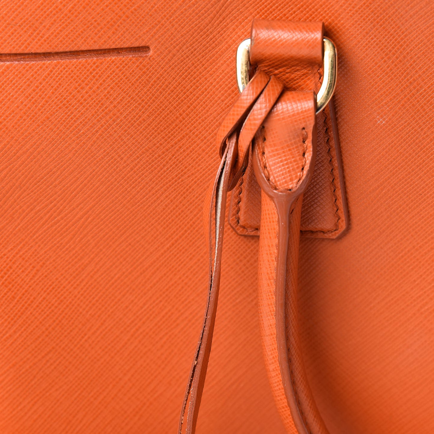 Saffiano Medium Galleria Double Zip Tote Papaya
