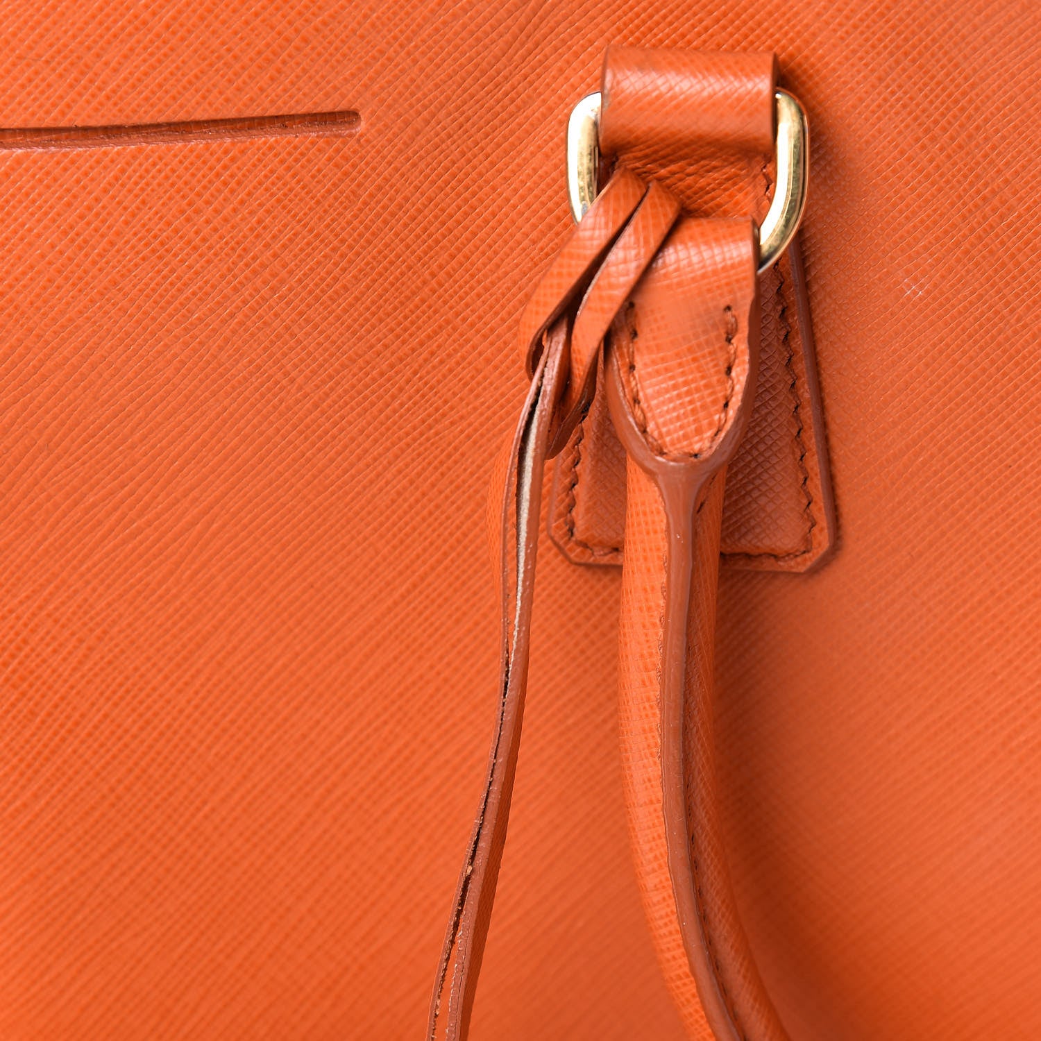 Prada Saffiano Medium Galleria Double Zip Tote Papaya 12 of 23