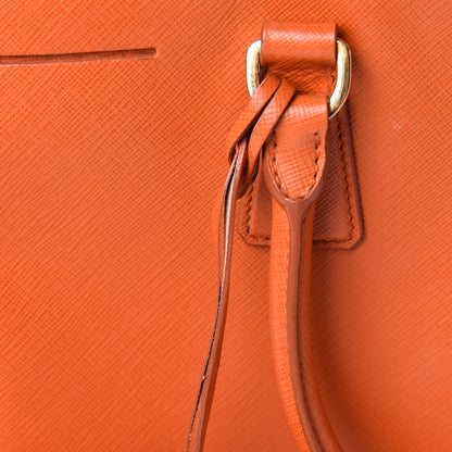 Prada Saffiano Medium Galleria Double Zip Tote Papaya 12 of 23