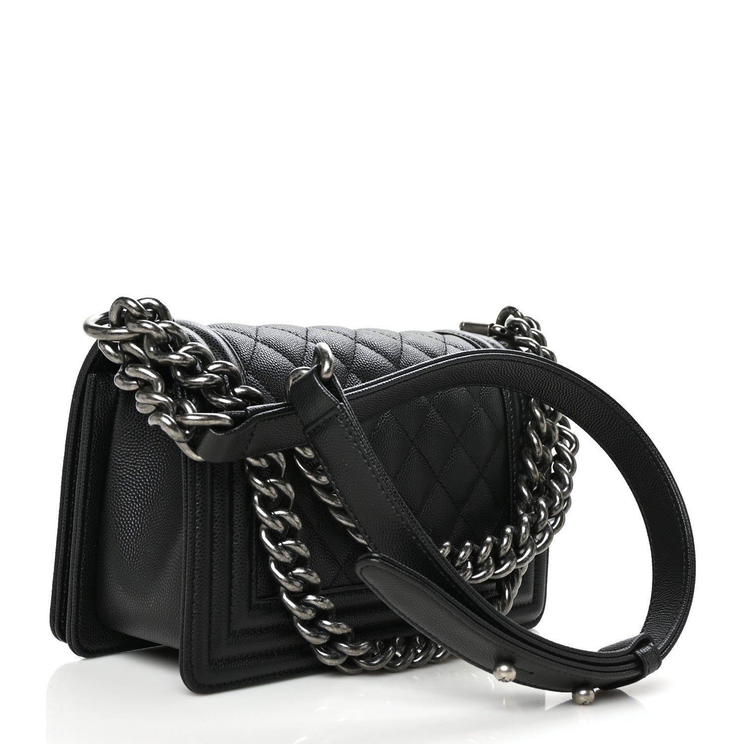 Chanel Caviar Quilted Small Boy Flap Black 3 of 10