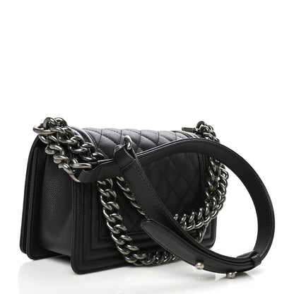 Chanel Caviar Quilted Small Boy Flap Black 3 of 10