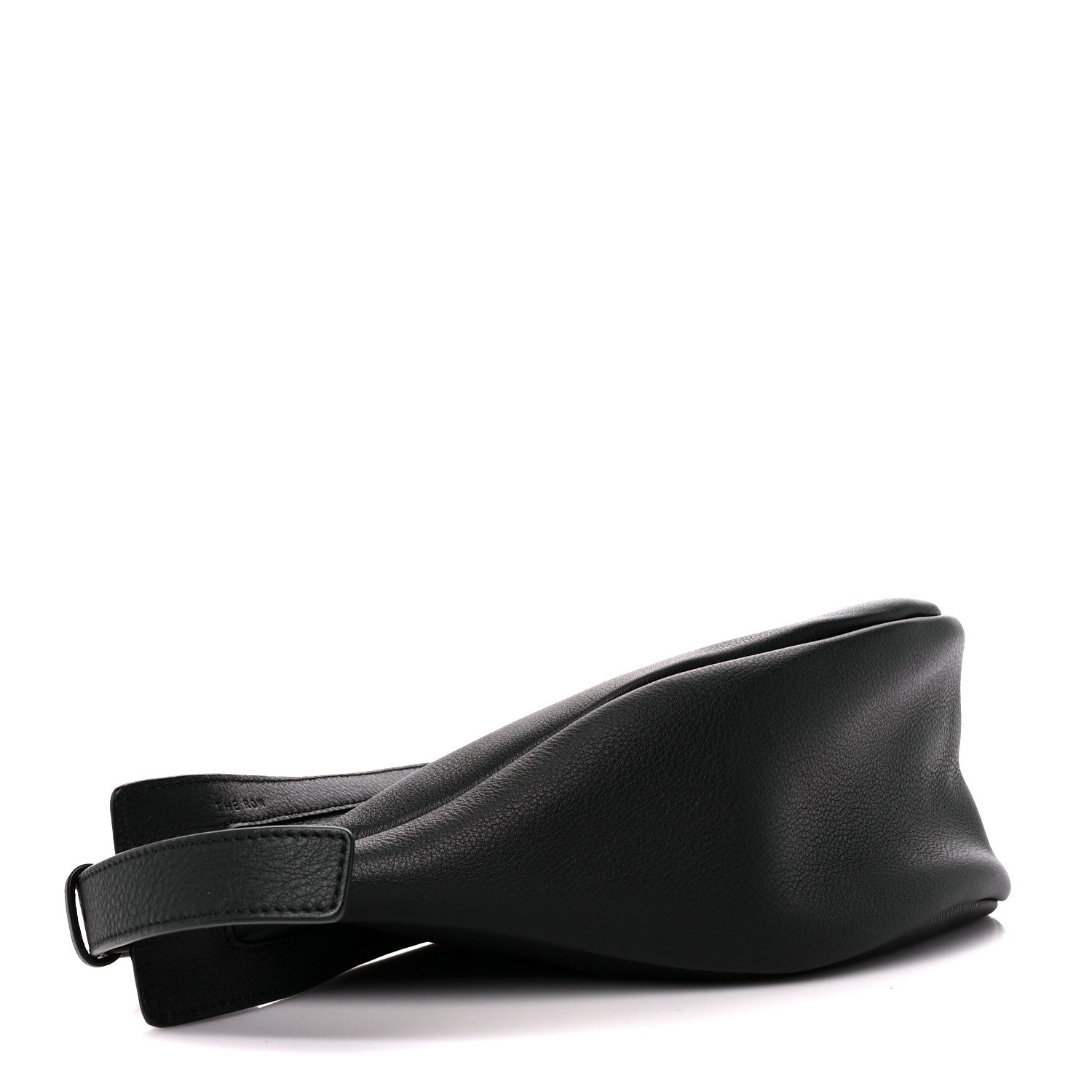 The Row Grained Calfskin Small Slouchy Banana Bag Black 4 of 10