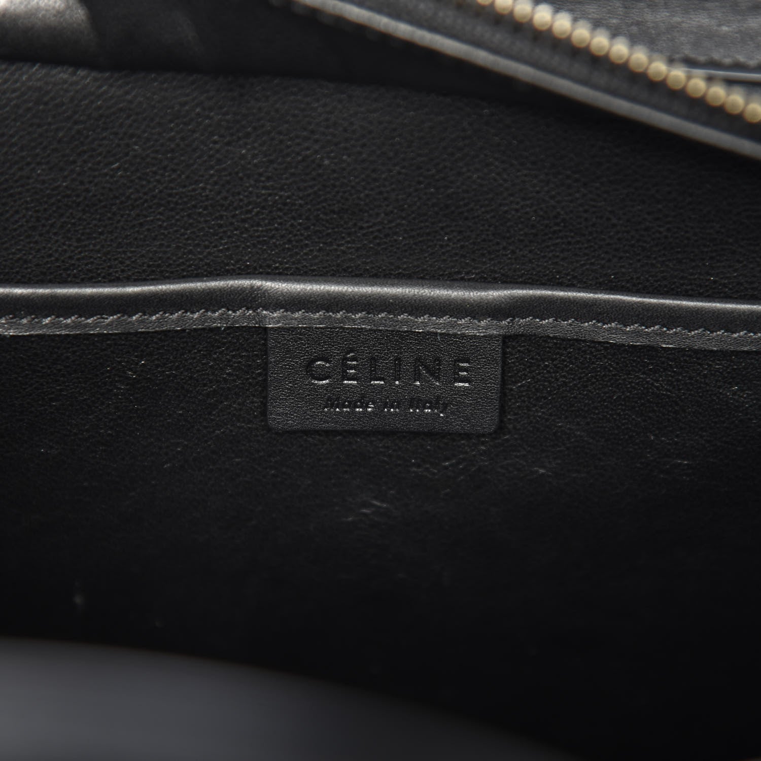 Celine Smooth Calfskin Nano Luggage Black 6 of 10