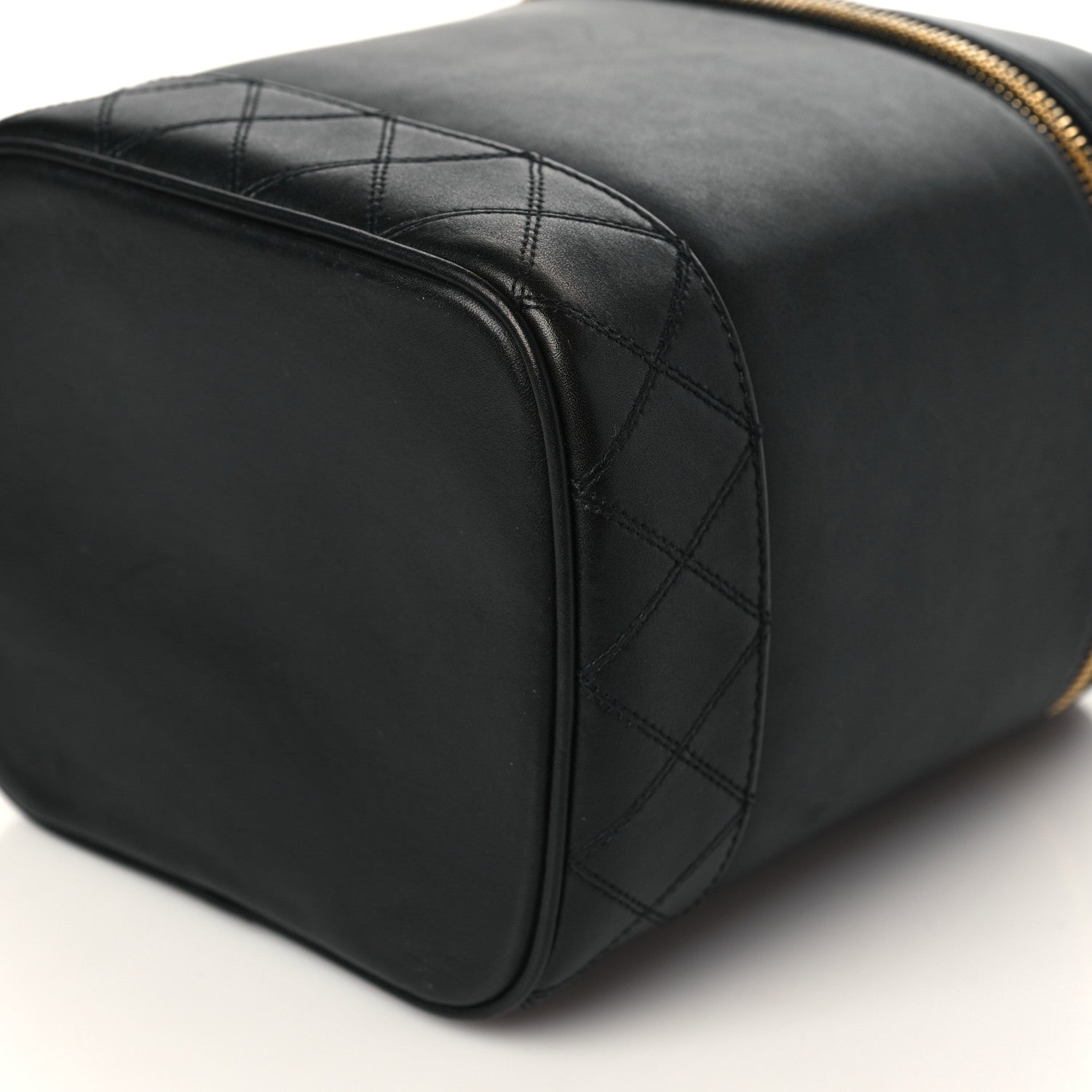 Chanel Lambskin Vanity Cosmetic Case Black 10 of 11