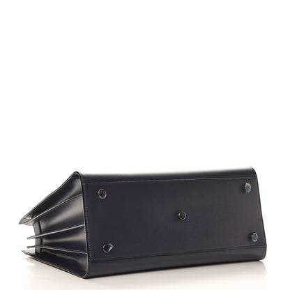 Saint Laurent Smooth Calfskin Small Double Face Sac De Jour Marine Black 5 of 9